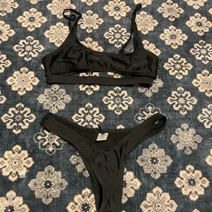 Fashion Nova Black Bikini Set
